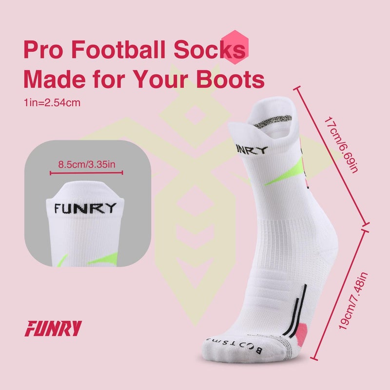 FUNRY Store BOOTSmate Grip Socks Soccer,Ultra Non-Slip,Breathable Soccer Socks for Runing & Basketball, Unisex Fit for Men & Women - Image 2